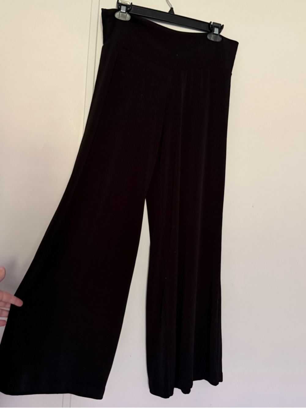 Clara Sun Woo Black Wide-Leg Palazzo Pants